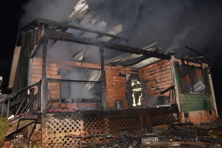 Hiddenite Home Goes Up In Flames