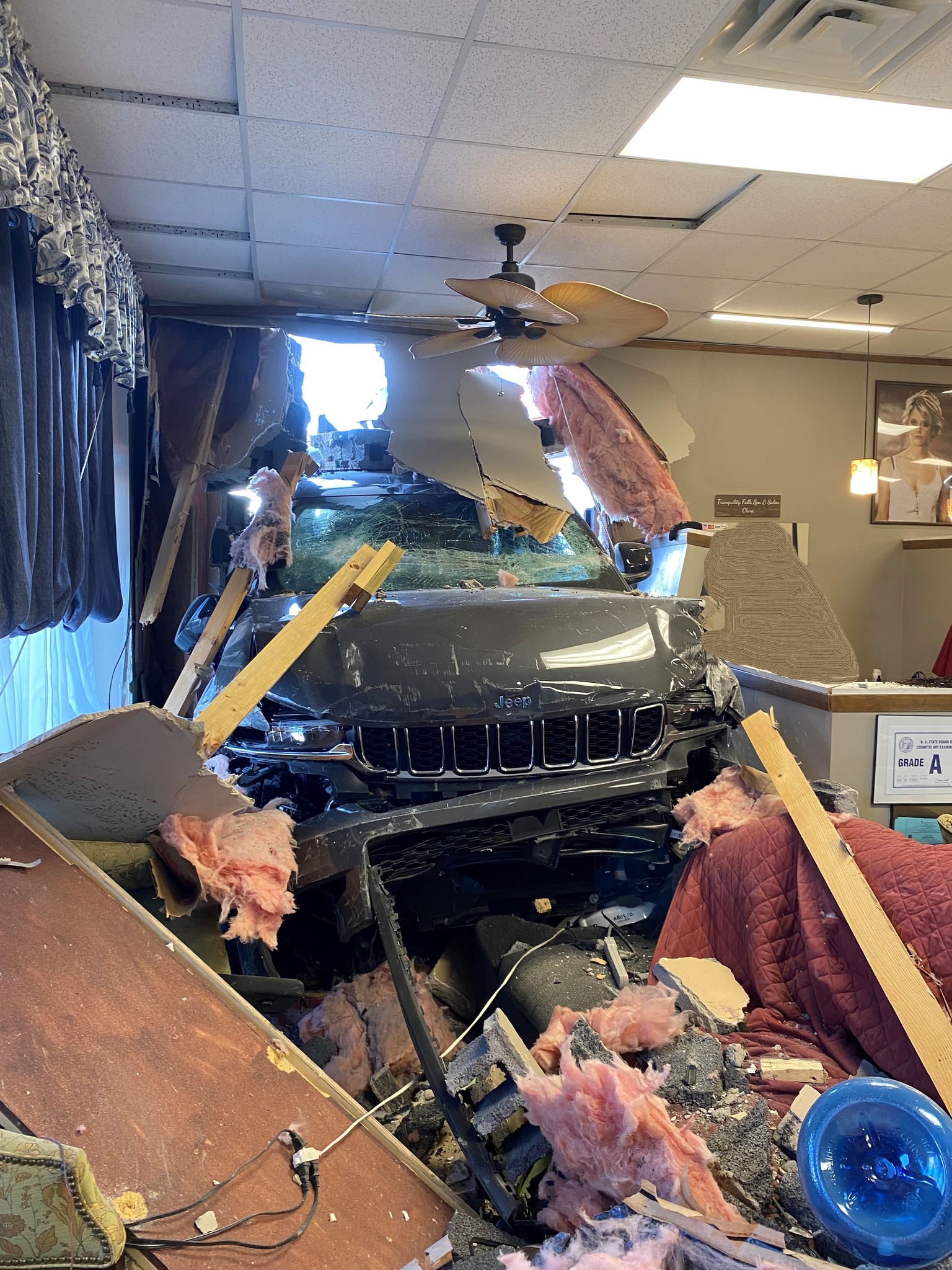 Vehicle Crashes Into North Wilkesboro Business