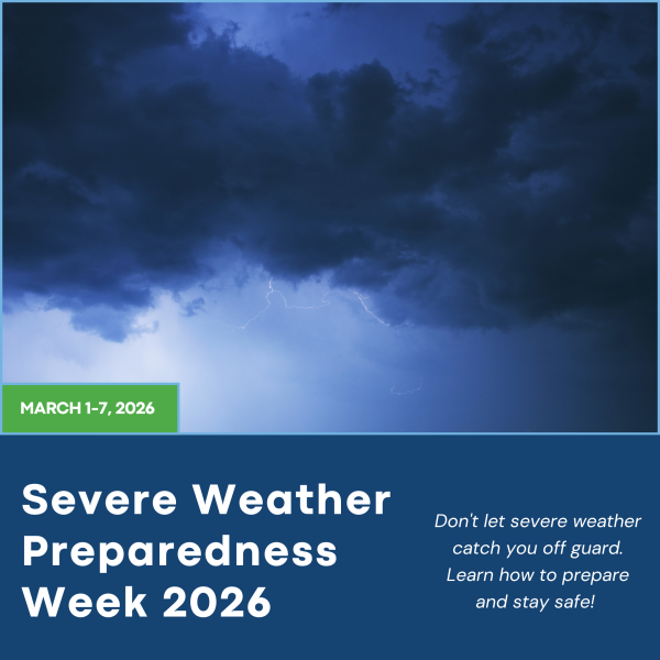 March 1-7 Is Severe Weather Preparedness Week
